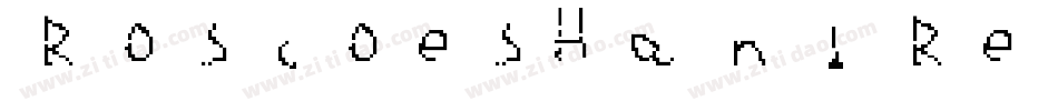 RoscoesHand Regular字体转换